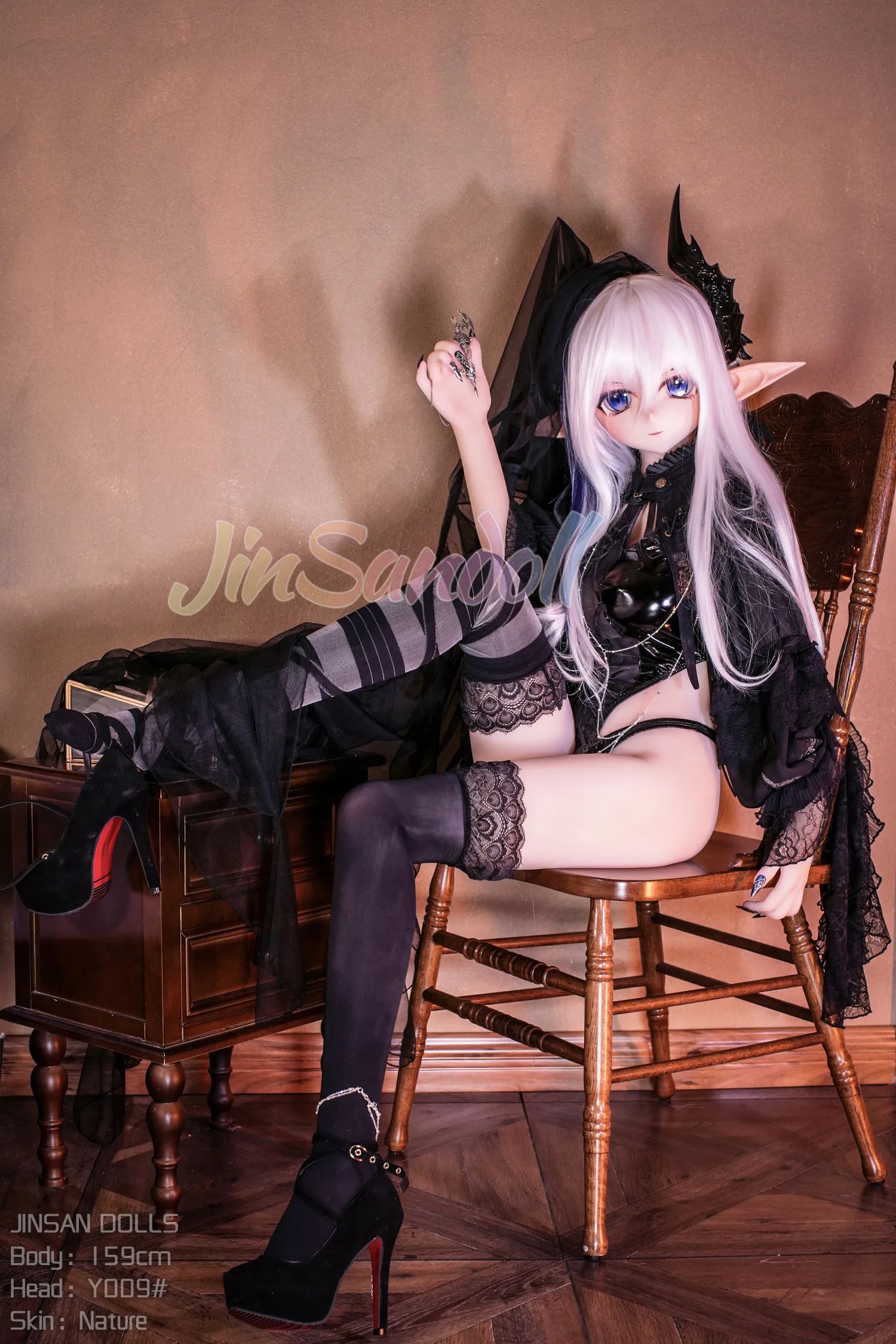 159cm (5ft3) H-Cup Anime réaliste PVC et S-TPE Poupée sexuelle Tête #Y009